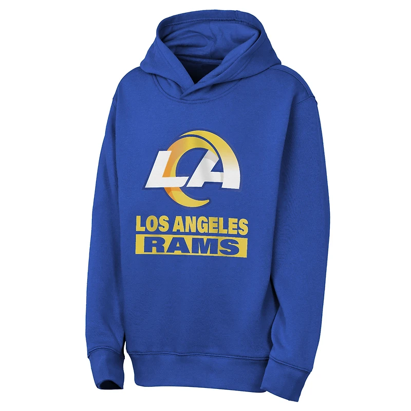 Sweat à capuche Youth Outerstuff Royal Los Angeles Rams Back to Basics