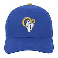 Youth Outerstuff Royal Los Angeles Rams Team Pre-Curved Adjustable Hat