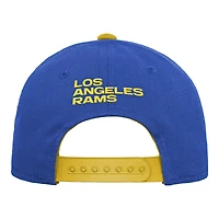 Youth Outerstuff Royal Los Angeles Rams Team Pre-Curved Adjustable Hat