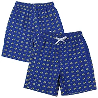 Youth Wes & Willy  Royal Los Angeles Rams Fleur Swim Trunks