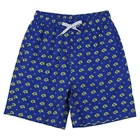 Youth Wes & Willy  Royal Los Angeles Rams Fleur Swim Trunks