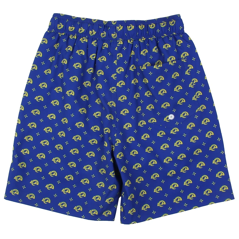 Youth Wes & Willy Royal Los Angeles Rams Fleur Swim Trunks