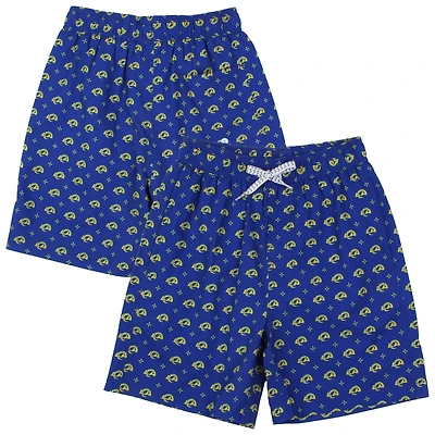 Youth Wes & Willy Royal Los Angeles Rams Fleur Swim Trunks