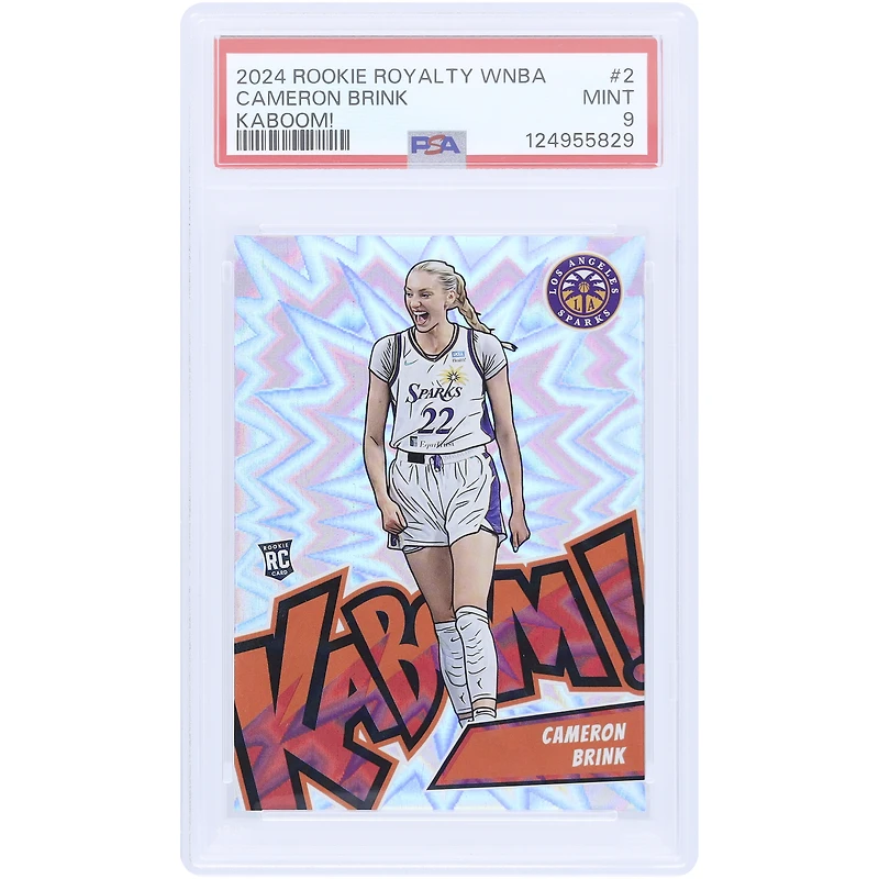 Cameron Brink Los Angeles Sparks 2024-25 Panini Rookie Royalty Kaboom #2 PSA Authenticated Rookie Card