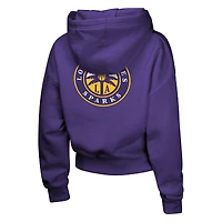 Girls Youth  Purple Los Angeles Sparks Closer Pullover Hoodie
