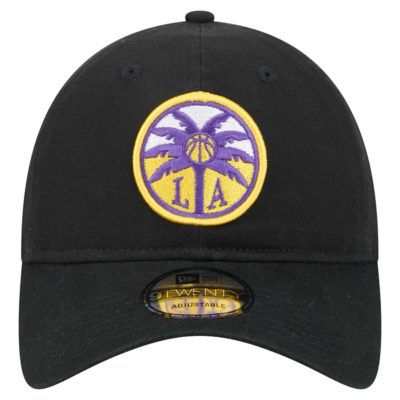 Men's Cameron Brink Black Los Angeles Sparks Name & Number Sidepatch 9TWENTY Adjustable Hat