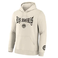 Men's Fanatics  Cream Los Angeles Sparks Legacy Fleece Pullover Hoodie