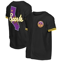 Maillot de baseball New Era noir pour homme, Los Angeles Sparks, édition spéciale repêchage WNBA 2026.