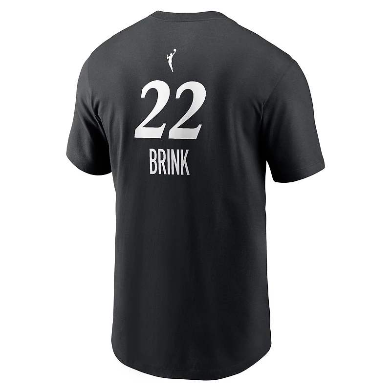 Men's Nike Cameron Brink Black Los Angeles Sparks Name & Number Rebel Edition T-Shirt