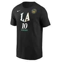 T-shirt Nike Kelsey Plum Black Los Angeles Sparks Rebel Edition pour homme