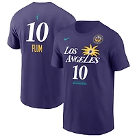 T-shirt Nike Kelsey pour homme, violet prune, édition Explorer, avec nom et numéro, Los Angeles Sparks
