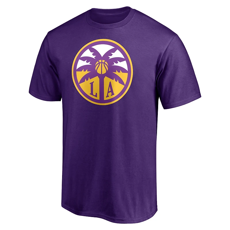 Men's  Purple Los Angeles Sparks Primary Logo T-Shirt