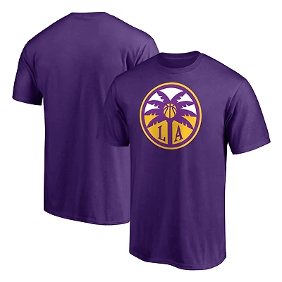 Men's  Purple Los Angeles Sparks Primary Logo T-Shirt