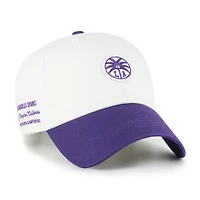 Unisex '47  White/Purple Los Angeles Sparks Contemporary Two-Tone Clean Up Adjustable Hat