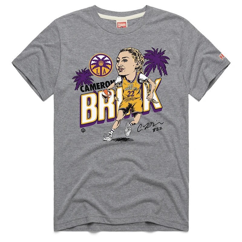 T-shirt unisexe hommage Cameron Brink gris Los Angeles Sparks Signature Tri-Blend