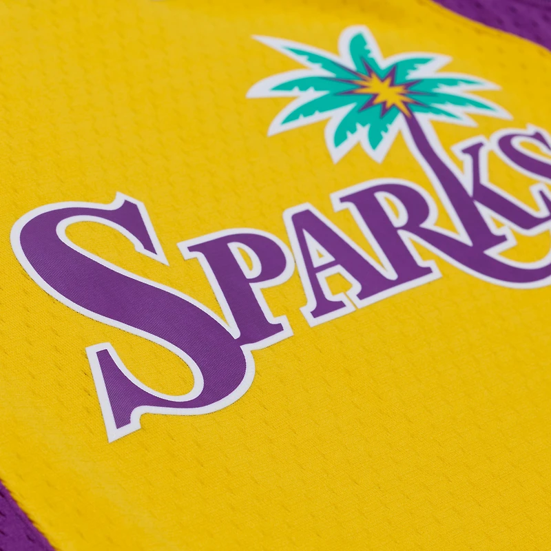 Unisex Mitchell & Ness Lisa Leslie Gold Los Angeles Sparks Court Origins Swingman Jersey