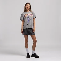 T-shirt unisexe Mitchell & Ness Lisa Leslie Heather Gray Los Angeles Sparks Court Origins Player Boyfriend pour femmes