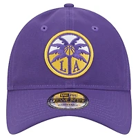 Casquette ajustable unisexe New Era violette Los Angeles Sparks Core Logo 9TWENTY