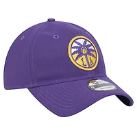 Casquette ajustable unisexe New Era violette Los Angeles Sparks Core Logo 9TWENTY
