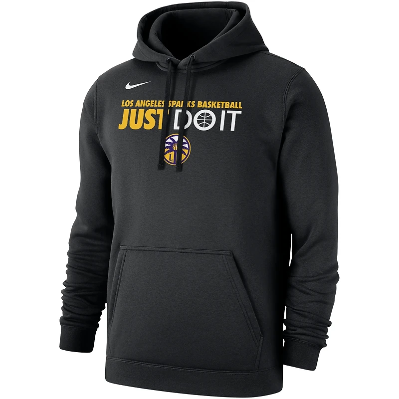 Sweat à capuche unisexe Nike Los Angeles Sparks Just Do It Club noir