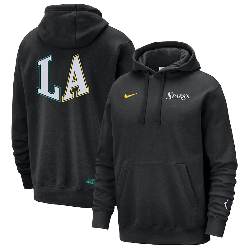 Unisex Nike Black Los Angeles Sparks Standard Issue Rebel Edition Hoodie
