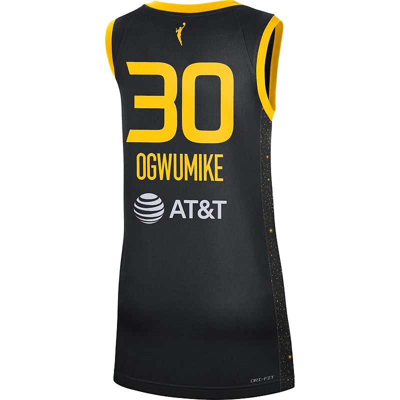 Maillot unisexe Nike Nneka Ogwumike noir Los Angeles Sparks Rebel Edition Victory Player