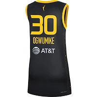 Maillot unisexe Nike Nneka Ogwumike noir Los Angeles Sparks Rebel Edition Victory Player