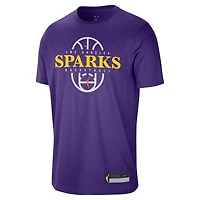 Unisex Nike Purple Los Angeles Sparks 2026 On-Court Authentic Practice Premium T-Shirt