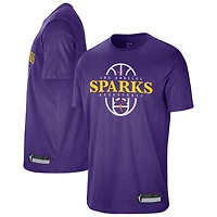 Unisex Nike Purple Los Angeles Sparks 2026 On-Court Authentic Practice Premium T-Shirt