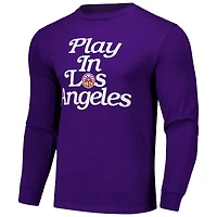 T-shirt unisexe violet Los Angeles Sparks Play à manches longues