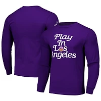 T-shirt unisexe violet Los Angeles Sparks Play à manches longues