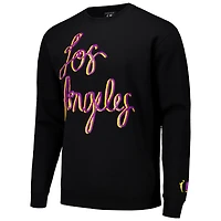 Unisex round21 Black Los Angeles Sparks City Pullover Crew Sweatshirt