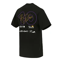 T-shirt unisexe round21 Kelsey Plum noir Los Angeles Sparks Boxy Signature avec nom et numéro