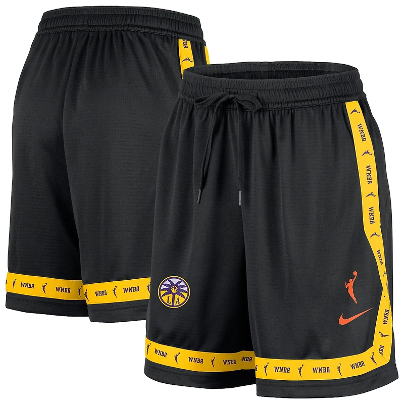 Short d'entraînement Nike noir Los Angeles Sparks Crossover pour femme