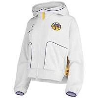 Sweat à capuche zippé Nike gris Los Angeles Sparks Performance pour femme
