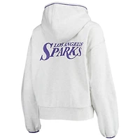 Sweat à capuche entièrement zippé Nike Los Angeles Sparks Performance pour femme gris