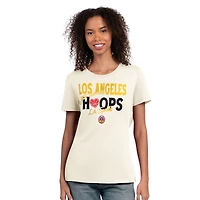 Women's Starter  Oatmeal Los Angeles Sparks Endzone T-Shirt
