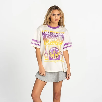 T-shirt oversize blanc à épaules tombantes style vintage Los Angeles Sparks de The Wild Collective pour femme