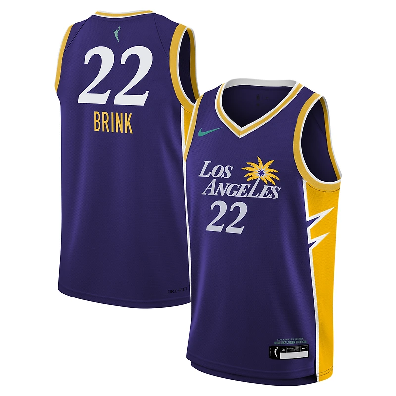 V110833 LA Spr NFD Cameron Brink OST WNBA Explorer Jersey-24 Draft Expansion JERYTHSWG