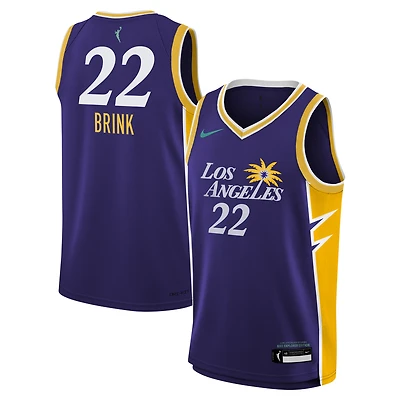 V110833 LA Spr NFD Cameron Brink OST WNBA Explorer Jersey-24 Draft Expansion JERYTHSWG
