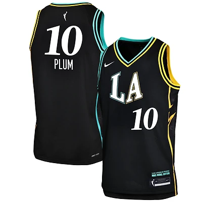 Youth Nike Kelsey Plum Black Los Angeles Sparks Victory Jersey - Rebel Edition