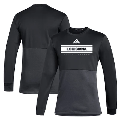 Sweat-shirt adidas noir Louisiana Ragin' Cajuns Team Issue Poly pour homme