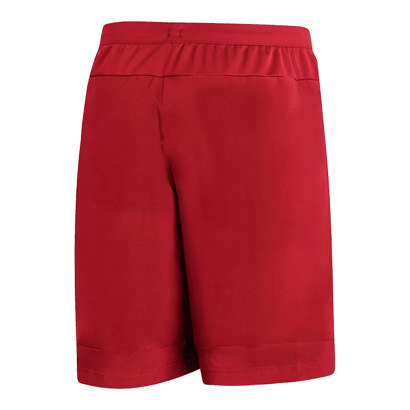 Short tissé adidas Cardinal Louisiana Ragin' Cajuns Sideline 9 pouces Heat Ready pour homme