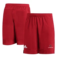 Short tissé adidas Cardinal Louisiana Ragin' Cajuns Sideline 9 pouces Heat Ready pour homme