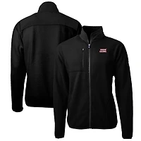 Men's Cutter & Buck Black Louisiana Ragin' Cajuns Big Tall Cascade Eco Sherpa Fleece Full-Zip Jacket