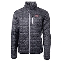 Men's Cutter & Buck  Black Louisiana Ragin' Cajuns Rainier Primaloft Eco Full-Zip Hooded Jacket