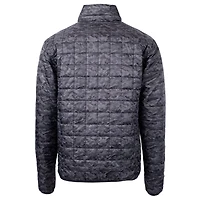 Men's Cutter & Buck  Black Louisiana Ragin' Cajuns Rainier Primaloft Eco Full-Zip Hooded Jacket