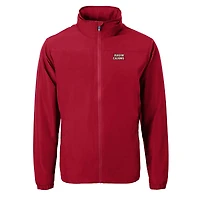 Veste zippée intégrale en tissu recyclé pour homme Cutter & Buck Cardinal Louisiana Ragin' Cajuns Charter