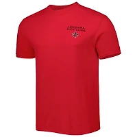 Men's Red Louisiana Ragin' Cajuns Landscape Shield T-Shirt