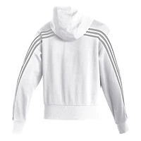 Women's adidas White Louisiana Ragin' Cajuns Sideline Fashion Full-Zip Hoodie